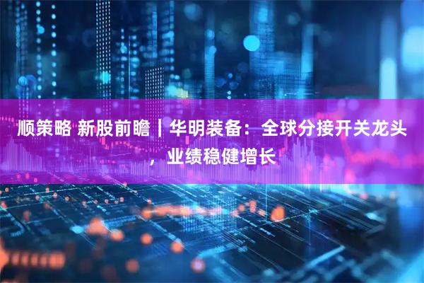 顺策略 新股前瞻｜华明装备：全球分接开关龙头，业绩稳健增长