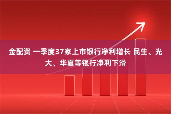 金配资 一季度37家上市银行净利增长 民生、光大、华夏等银行净利下滑