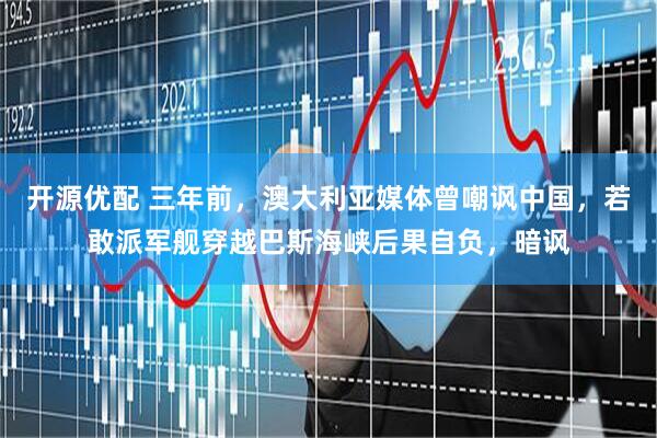 开源优配 三年前，澳大利亚媒体曾嘲讽中国，若敢派军舰穿越巴斯海峡后果自负，暗讽
