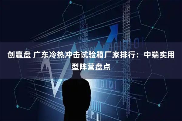 创赢盘 广东冷热冲击试验箱厂家排行：中端实用型阵营盘点