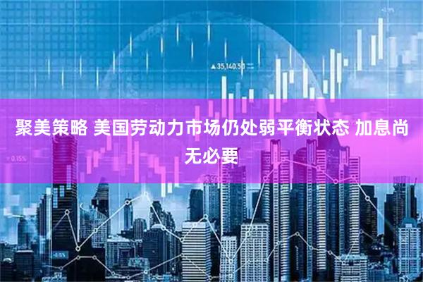 聚美策略 美国劳动力市场仍处弱平衡状态 加息尚无必要